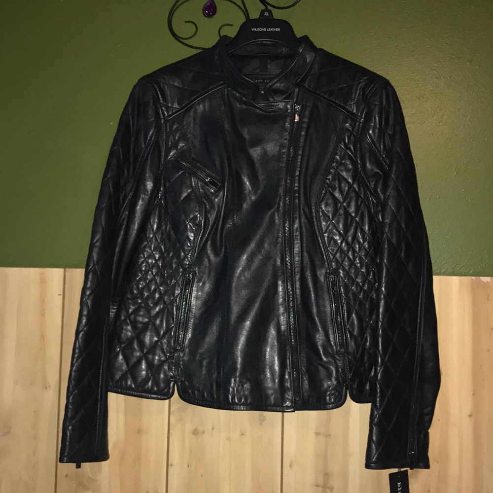 XL Quilted Leather Jacket.